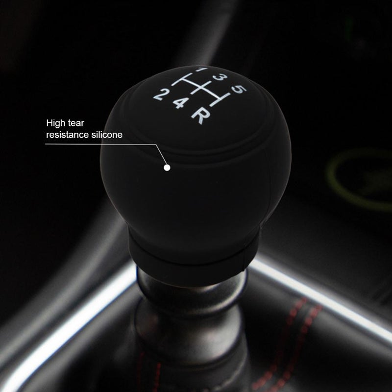 Universal Car Gear Shift Knob Cover, Anti-slip Stick Shifting Handle Protector Manual, Anti-Slip Silicone Vehicle Knob Gear Stick Protector, Automotive Shifter Transmission Protective Cover - Image 3